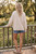 Fawn Graphic Oversize Cream Sweater