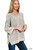 Sleet Washed 3/4 Sleeve Sweater