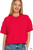 Ruby Exposed Seam Short Sleeve Crop Sweater