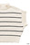 Ivory Stripe Mock Neck Cropped Sweater
