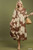 Brown Floral Tiered Maxi Dress