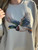 Faux Rhinestone Duck Sand Sweatshirt