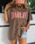 Darlin' Pink Letters Leopard Tee