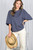 Denim Blue Vintage Raw Hem Top