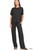 Black Hacci Short-sleeve Top & Pants Set