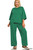 Hunter Green 3/4 Sleeve Plus Pullover & Pants Set