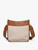 Chloe Taupe Diamond Crossbody Bag