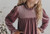 Girls' Dusty Rose Smocked Velvet Dress