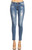 Medium Blue Distressed Skinny Jeans
