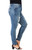 Blue Distressed Plus Skinny Jeans