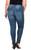 Medium Blue Distressed Plus Skinny Jeans