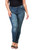 Medium Blue Distressed Plus Skinny Jeans