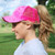 CC Pink Tie Dye Ponytail Cap