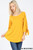 Dark Mustard Tie-sleeve Top