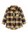 Girls' Yellow Flannel Button-down Top