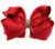 7.5" Red Rhinestone Hairbow