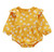 Infant Girls' Mustard Floral Ruffled Romper