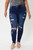 KanCan Odie Dark Distressed Plus Skinny Jeans