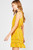 Mustard Floral Tie-strap Dress