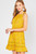Mustard Floral Tie-strap Dress