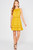Mustard Floral Tie-strap Dress