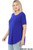 Royal Blue Scoop Neck Plus Top