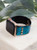 Snake, Rattle, & Roll Electric Blue Leather Smart Watch Band