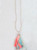 Beauty of Spring Beaded Tassel Necklace