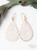 Dream Weaver Iridescent White Earrings