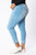 KanCan Remy Light Wash Cuffed Plus Skinny Jeans