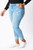 KanCan Remy Light Wash Cuffed Plus Skinny Jeans