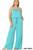 Ash Mint Spaghetti Strap Plus Jumpsuit