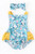 Infant Girls' Teal Floral Ruffled Romper & Headtie