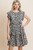 Black Leopard Print Babydoll Dress