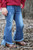 Girls' Frayed Hem Denim Flare Jeans