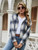 Blue Plaid Cropped Hooded Shacket