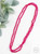 The Essential Clear Hot Pink 60" Beaded Necklace