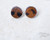 Brown Leopard Stud Earrings