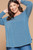 Antique Blue Strappy Back Plus Tunic