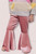 Girls' Blush Velvet Bell Bottoms