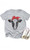 Girls' Polka-dot Bandana Cow Grey Tee