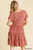 Umgee Canyon Clay Tiered Babydoll Dress