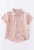 Boys' Beige Plaid Button-down Shirt