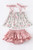 Infant Girls' Pink Floral Ruffled Bloomers Set