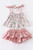 Infant Girls' Pink Floral Ruffled Bloomers Set