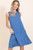 Denim Sleeveless Swing Dress