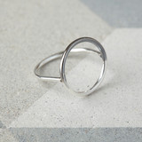 Ring with Dipped Circle Design