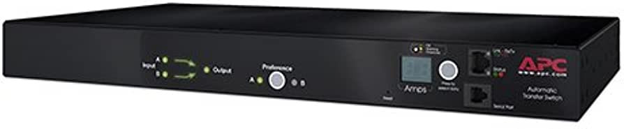 AP7750A Rack ATS, 15A, 100/120V, L5-15 in, (10)5-15R out