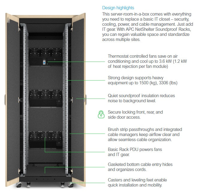 NetShelter Soundproof Server Rack