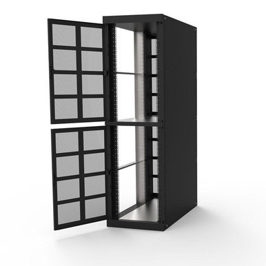 2 Door Colocation Cabinet - 46U (23U per compartment) - Server